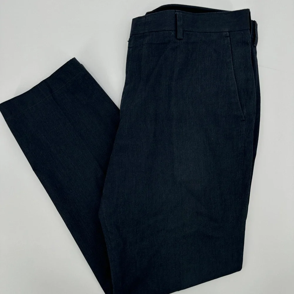 J. Crew Ludlow Slim Fit Dress Pants Mens W36 L32 Navy Blue Cotton Blend